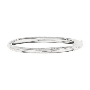 14K White Gold Classic Bangle