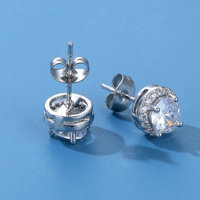Creative zircon all-match earrings