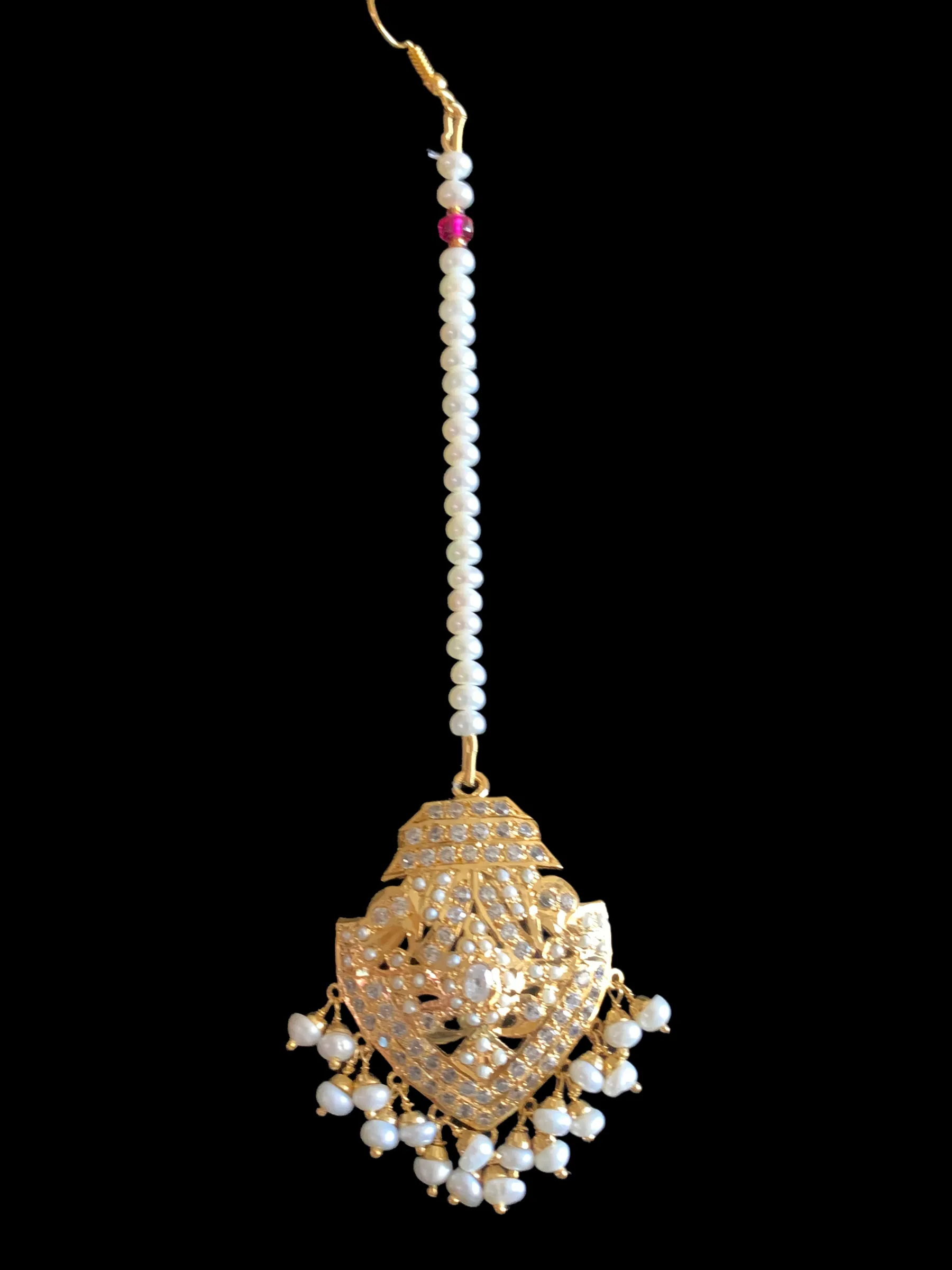 HAZEL gold plated silver choker set in fresh water pearls ( SHIPS IN 5 WEEKS )